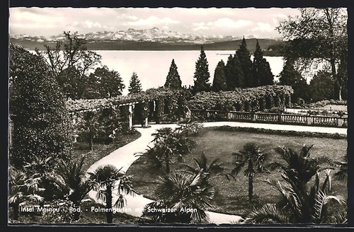 Ansichtskarte insel mainau - ansichtskarte,