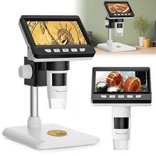 LCD Digitales Mikroskop 1080P Münz Mikroskop Lupe 50X-1000X Auflösung mit 8 LEDs