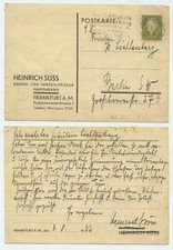98492 - Postkarte Heinrich Süss, Friseur - Frankfurt (Main) 6.8.1932 nach Berlin