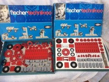 2x Vintage Fischer Technik 100, Baukasten /70er Jahre in OVP