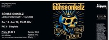 Böhse onkelz karte leipzig - onkelz,
