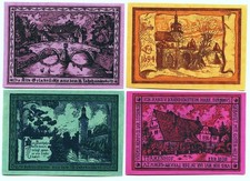 ?OPPURG 1921: "Heimatbilder aus der Dorfgemeinde", Notgeld-SERIE