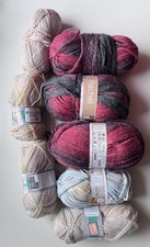 Wollpaket Farbverlaufsgarn Strickgarn 800 Gramm Acryl Baumwolle Wolle Glitzer