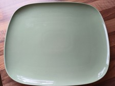IKEA 365+  2x Teller Servierteller grün rechteckig ca.31x26,5