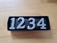 4 Adventszahlen silber