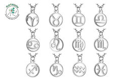 Halskette Tierkreiszeichen silber Horoskop Geburtstag Glücksbringer Geschenkidee