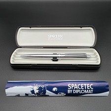 Spacetec by Diplomat - Vintage Kugelschreiber Silber - Made In Germany