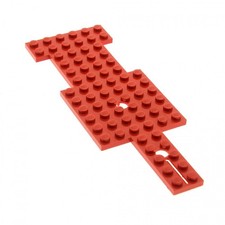 1x Lego Bau Platte 6x17 rot Feder Steg Fahrgestell Chassis Auto Set 374 336 806