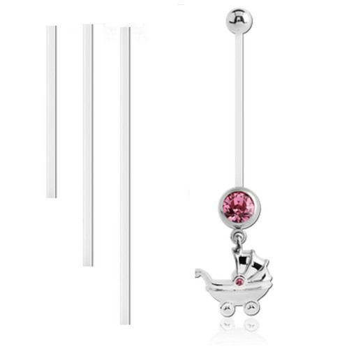 Bauchnabelpiercing komplettset - bauchnabelpiercing,