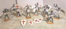 Cherilea Toys 11 Aufstellfiguren Ritter Knight Kreuzritter 