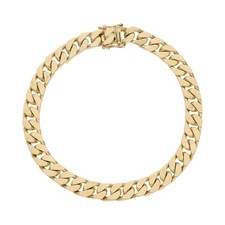 Panzer Goldarmband 333 massiv