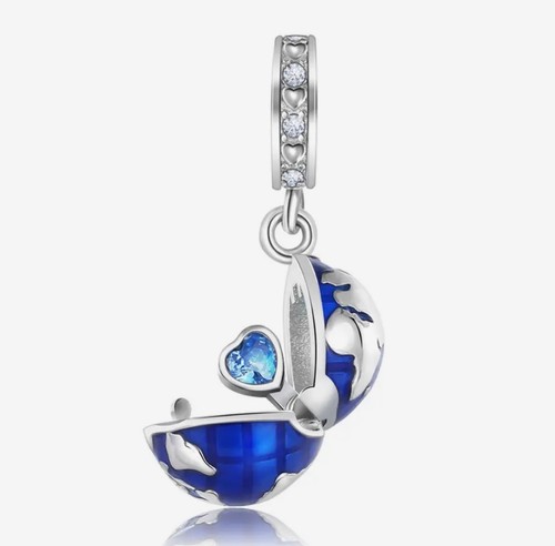 925 silber charm - 💖,