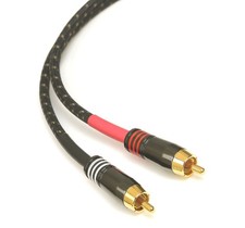 Sommercable -Classique- HighEnd Cinchkabel im Vintage-Style - Schwarz - CM07