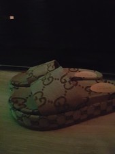 Damen Plateau Sabot Pantolette Sandalette Gr. 40