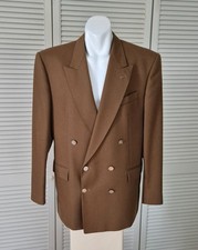 Eleganter Blazer, Sakko, Anzugjacke, Braun Gr. 52, Reine Schurwolle, Top Zustand