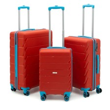 Koffer Set 3-teilig Cotpoly – Hartschalenkoffer mit Rollen & Zahlenschloss