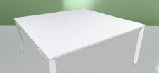 MINUS 40 % Vitra Schreibtisch 2-er Doppelarbeitsplatz Tisch weiß 160x160 vi0056