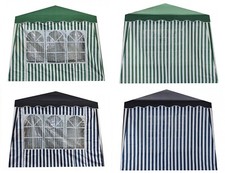 2 Seitenteile für Pavillon mit/ohne Fenster Blau Grün Seitenwand Wasserabweisend
