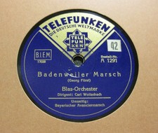 CARL WOITSCHACH Badenweiler Marsch / Bayerischer Avanciermarsch TELEFUNKEN (617)