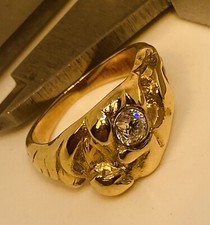 Herren/Damen Gold 585 Ring 9,6