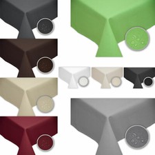 Tischdecke Leinen Optik Garten