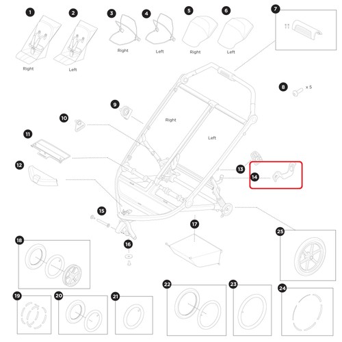 Thule fold lock faltanker - fold,