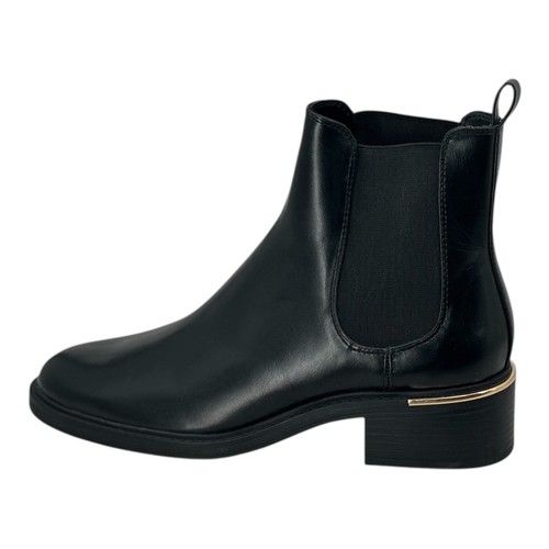 Zara schwarze leder chelsea - zara,