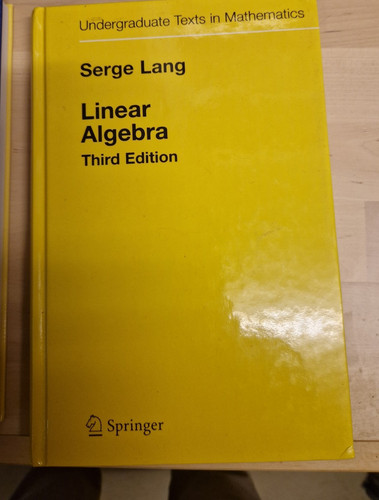 Linear algebra serge lang - linear,