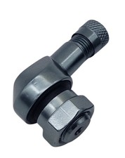 1x Motorrad Alu Winkelventil Grau Anthrazit 11,3mm Ventile Eckventil Ventil