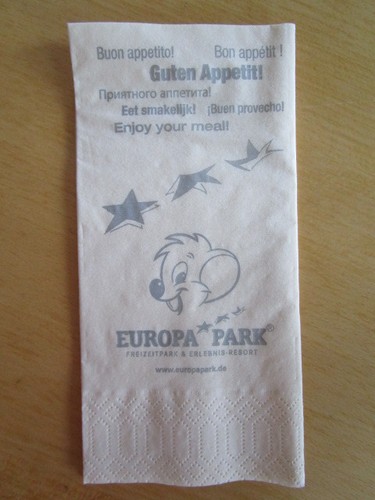 Serviette freizeitpark europa - freizeitpark,