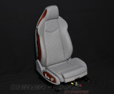 Audi TT 8S LEDER Sitz VR Beifahrer Elektrisch Innenausstattung Grau Orange