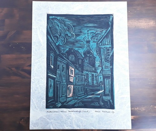Linol kunstdruck grafik - linol-kunstdruck,,