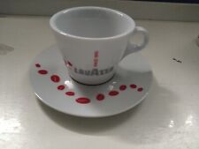 Lavazza Tasse + Untertasse weiß mit roten Kaffeebohnen