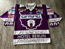 EHC Eisbären Berlin Trikot Jürgen Kemkes Signiert XL Rarität Legende 99 DEL