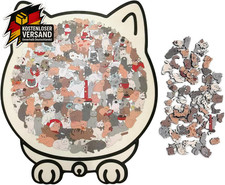 Katzenpuzzle Holz 135 Teile