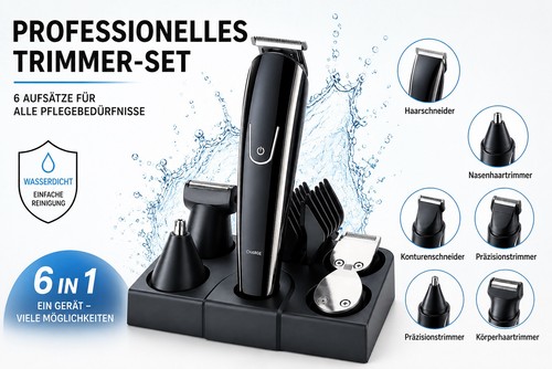 6in1 profi barttrimmer - 6in1,