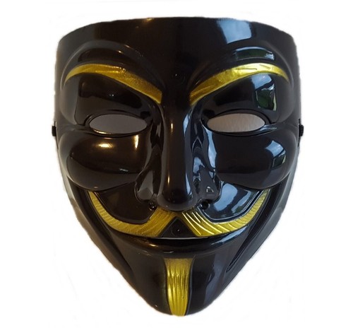 Maske for vendetta schwarz - vendetta,