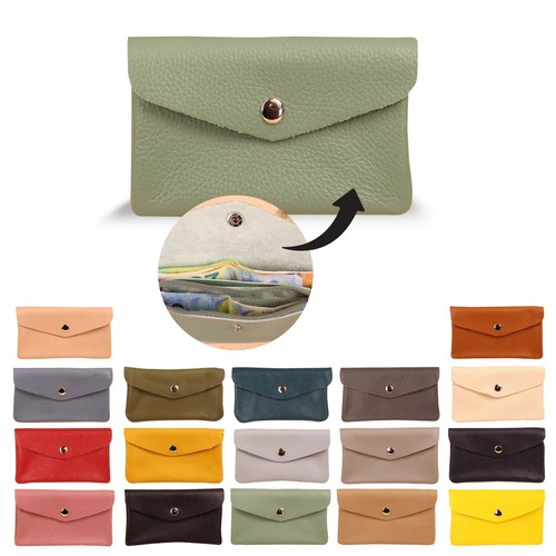 Echt leder damen geldtasche - echt,