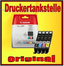 4 Orig. Patrone CLI 551 pbk c m y CANON PIXMA IP 7250 MG 5450 MG 5550 MG 6350
