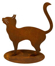 Edelrost Gartenfigur Katze -