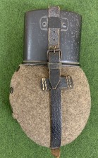 Feldflasche / Trinkflasche / Labeflasche - WW2 - Wehrmacht - Stahl & Filz - TOP