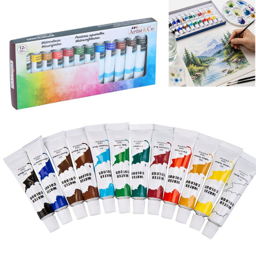 Aquarellfarben set 12x12 - aquarellfarben, ml