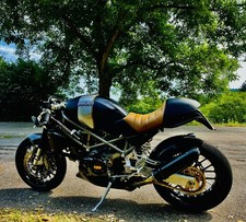 !Achtung: Ducati Monster S4 Sitzbank Echt Leder Café Racer Style Unikat Selten!