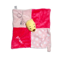 WINNIE the POOH DISNEY Baby Bär Teddy Teddybär in rosa Schmusetuch Kuscheltuch