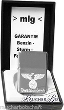 Reichsadler  Lorbeerkranz  EK  ZiPPO  Markenbenziner  chrom USA