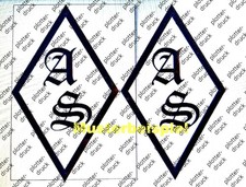 Dekor Aufkleber Rauten mit