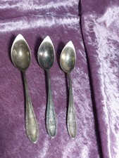 Norddeutscher Lloyd Besteck Silber Grapefruitlöffel 3 Stück