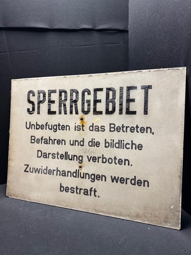 Sperrgebiet grenzschild - sperrgebiet,
