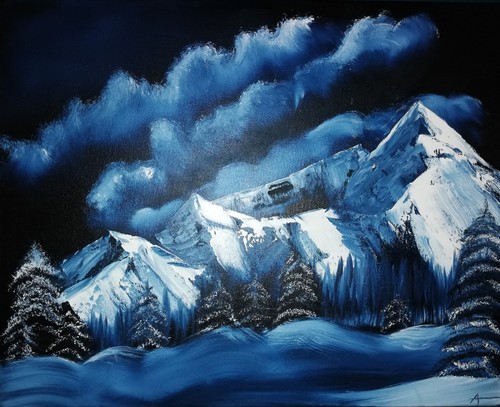Bob ross inspiriertes - ross,