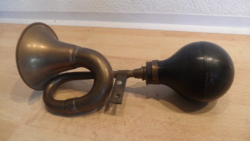 Alte hupe signal horn messing - alte,